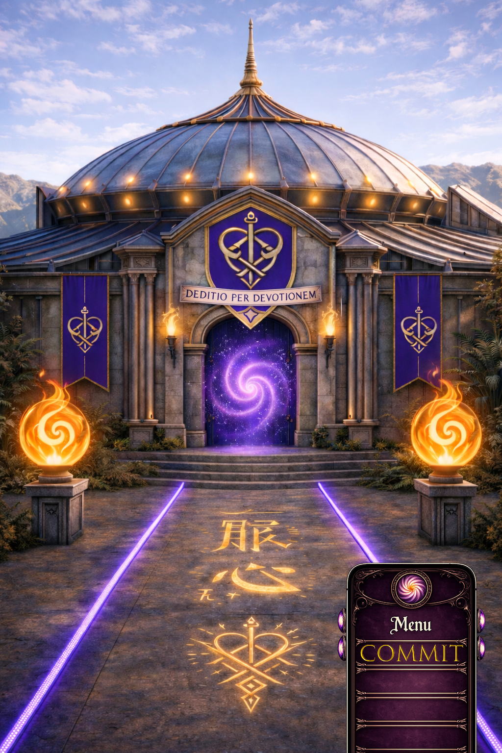 House Fidelis Dorm with menu